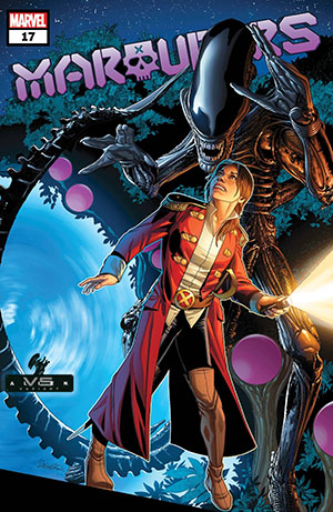 Marauders #17 Cover B Variant Salvador Larroca Mavel vs Alien Cover Featured New Releases