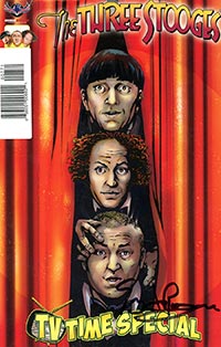 Three Stooges TV Time Set With Greg LaRocque Signature