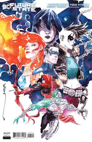 Future State Teen Titans #2 Cover B Variant Dustin Nguyen Red X