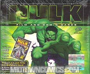 Incredible Hulk Trading Cards Box