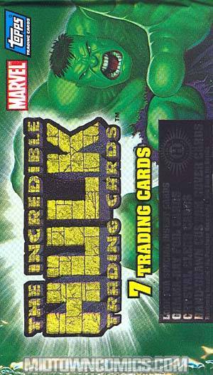 Incredible Hulk Trading Cards Pack