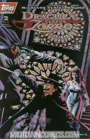 Dracula Versus Zorro (Topps) #2 With Polybag
