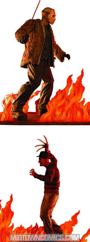 Freddy vs Jason Resin Statue Set