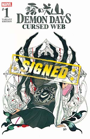 Demon Days Cursed Web #1 (One Shot) Midtown Exclusive Cover C Peach Momoko Regular Variant Cover Signed By Peach Momoko Featured Midtown Comics Signed / Exclusives