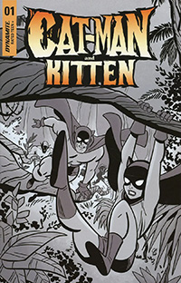 Cat-Man And Kitten #1 (One Shot) Cover I Incentive Jacob Edgar Black & White Cover