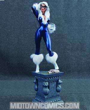 Black Cat Retro 70s Statue