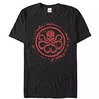 Marvel Hydra Logo Black Mens T-Shirt Large BEST_SELLERS