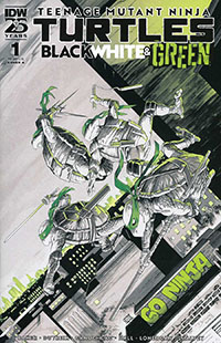 Teenage Mutant Ninja Turtles Black White & Green #1 Cover A Regular Declan Shalvey Cover Recommended Pre-Orders