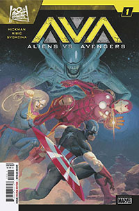 Aliens vs Avengers #1 Cover A Regular Esad Ribic Cover Recommended Pre-Orders