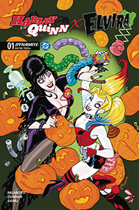 Harley Quinn x Elvira #1 Cover A Regular Amanda Conner 1 Cover Recommended Pre-Orders