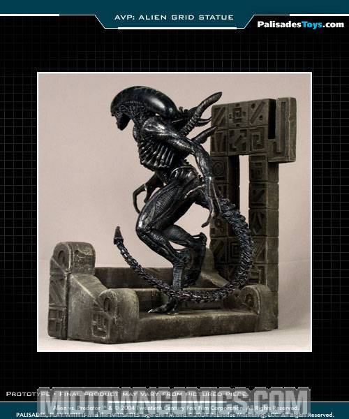 Alien vs Predator Alien Grid Statue
