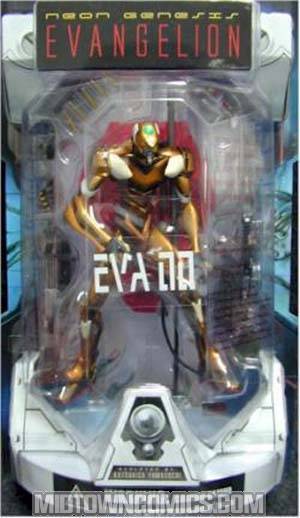 Neon Genesis Evangelion EVA Unit 00 Yellow Action Figure In Launch Tube Packaging