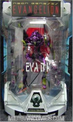Neon Genesis Evangelion EVA Unit 01 Purple Action Figure In Launch Tube Packaging