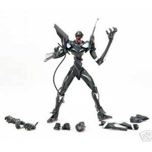 Neon Genesis Evangelion EVA Unit 04 Silver Action Figure In Launch Tube Packaging