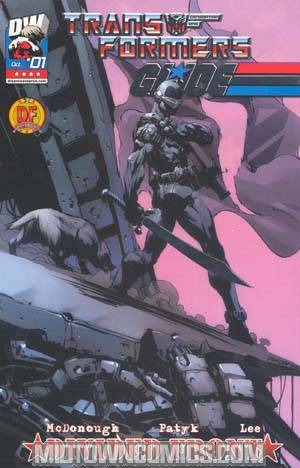 Transformers GI Joe Vol 2 #1 Cover G DF Exclusive Platinum Foil Variant Cover