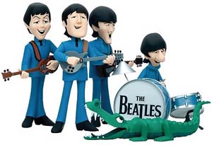 Beatles Cartoon Complete 4-Figure Set