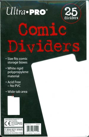 Ultra Pro Comic Book Plastic Dividers 25-Pack