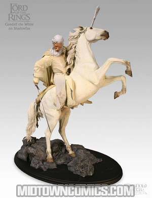 Lord Of The Rings Gandalf The White On Shadowfax Statue