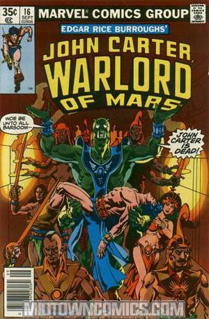 John Carter Warlord Of Mars #16