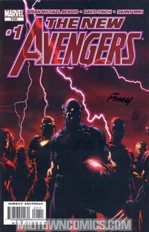 New Avengers #1 Cover G Signed DF By David Finch