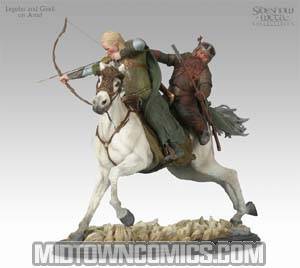 Lord Of The Rings Legolas And Gimli On Arod Statue