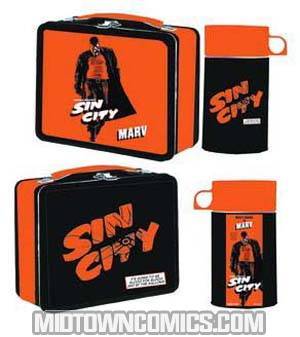 Sin City Movie Tin Lunchbox W/Drink Container