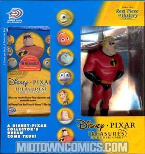 Disney-Pixar Treasures Mr Incredible Mini Figurine W/Collectible Cards