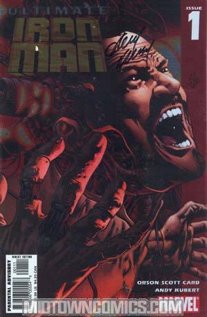 Ultimate Iron Man #1 DF Alt Cover Signed By Andy Kubert
