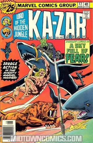 Ka-Zar #17 Cover A 25-Cent Regular Edition