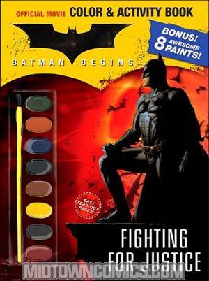 Batman Begins Fighting For Justice Paint Book Young Readers TP