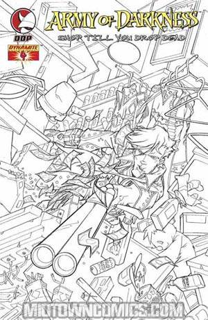 Army Of Darkness Shop Til You Drop Dead #4 Cover D Incentive Greene Sketch Cvr