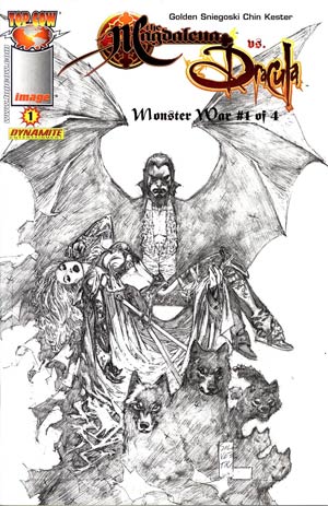 Monster War #1 Magdalena vs Dracula Incentive Silvestri Black & White Cover RECOMMENDED_FOR_YOU