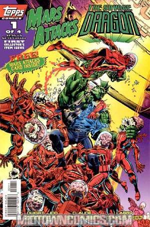 Mars Attacks The Savage Dragon #1 Cover A With Card