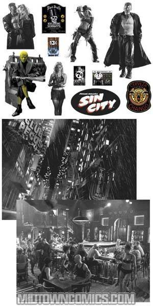 Sin City Movie Environment Magnet Set