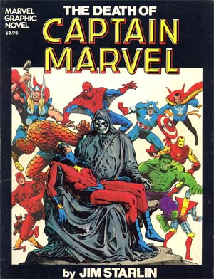 Marvel Graphic Novel #1 Death Of Captain Marvel Cover B 2nd Ptg