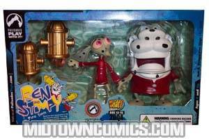 Ren & Stimpy 2004 Wizard World Chicago Firedogs 2-Pack Action Figure Box Set