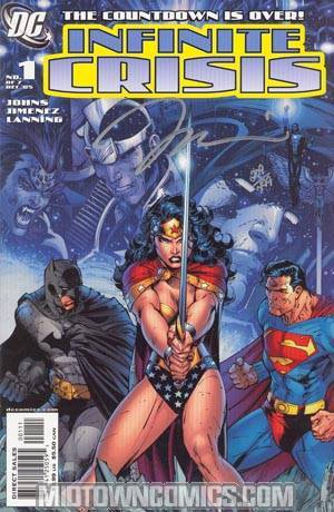 Infinite Crisis #1 Cover C DF Signed By Jim Lee