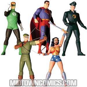 DC The New Frontier Series 1 Complete 5-Figure Set