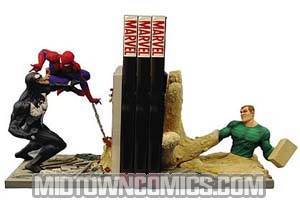 Spider-Man vs Sandman vs Venom Bookends