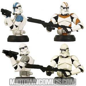 Star Wars Clone Troopers Bust-Ups 4-Pack