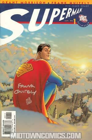 All Star Superman #1 Cover D DF Signed By Frank Quitely