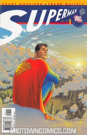 All Star Superman #1 Cover E DF Signed By Grant Morrison