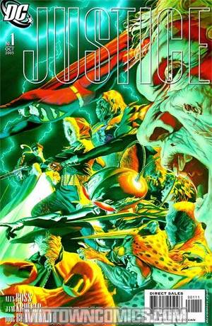 Justice (DC) #1 Cover E Villains Cover DF Signed By Alex Ross