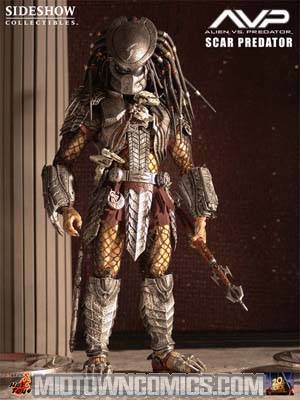 Alien vs Predator Scar Predator 14-Inch Fully Poseable Model Kit