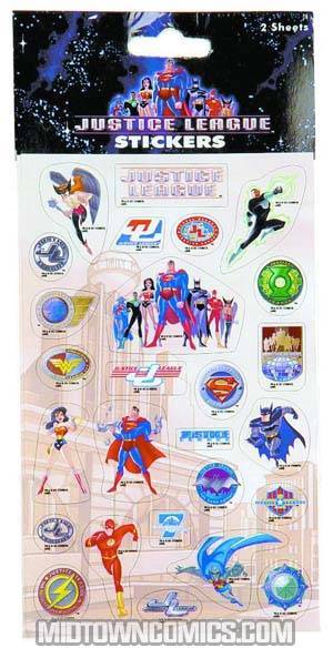 Justice League Super Stickers 12-Pack