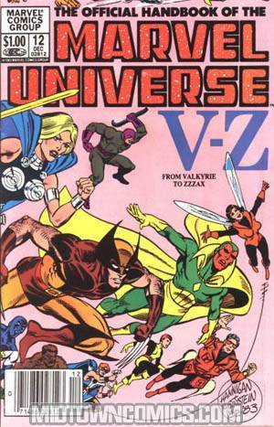 Official Handbook Of The Marvel Universe #12