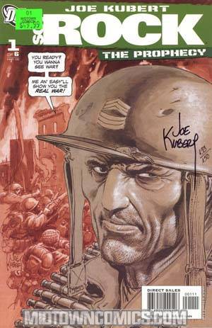 Sgt Rock The Prophecy #1 Cover D DF Signed By Joe Kubert