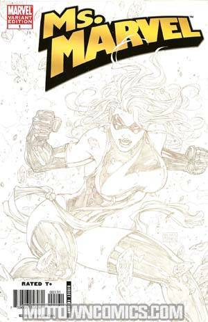 Ms Marvel Vol 2 #1 Cover B Incentive Turner Sketch Variant Cover