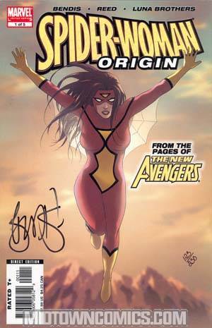 Spider-Woman Origin #1 Cover C DF Signed By Brian Michael Bendis