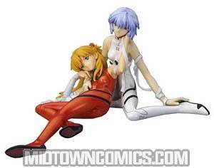 Neon Genesis Evangelion Rei & Asuka Plug-Suit Version PVC Statue